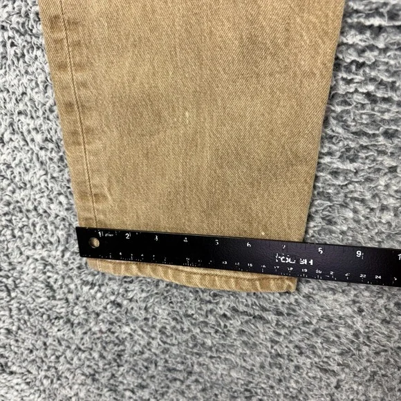 Vintage Levis 501 XX Jeans Mens 34x32 Brown Denim Button Fly Straight Leg Y2K - Picture 12 of 16